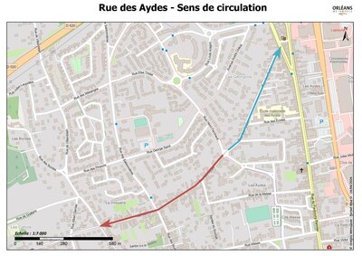 Mise en sens unique de la rue des Aydes